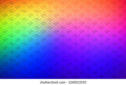 Dark Multicolor vector template with crystals, rectangles. Illustration with set of colorful rectangles. Smart design for your business advert.