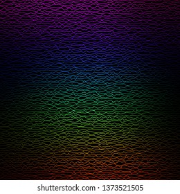 Dark Multicolor vector template with curved lines. Abstract illustration with gradient bows. Pattern for websites, landing pages.