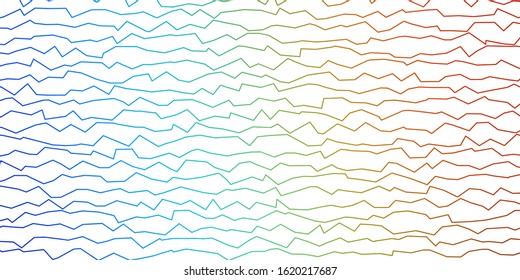 Dark Multicolor vector template with curves. Bright sample with colorful bent lines, shapes. Best design for your posters, banners.