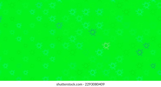Dark multicolor vector template with flu signs. Simple design in abstract style with infection forms. Simple drawing against danger fever.