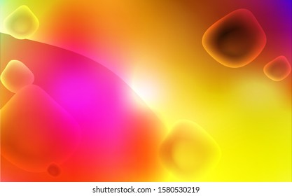 Dark Multicolor vector template with lava shapes. Colorful abstract illustration with gradient lines. A completely new memphis design for your business.