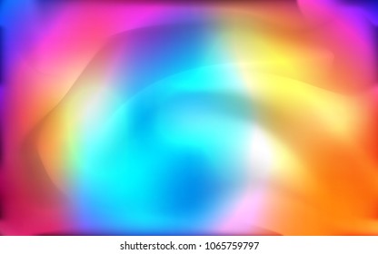 Dark Multicolor vector template with lines, ovals. A sample with blurred bubble shapes. The template for cell phone backgrounds.