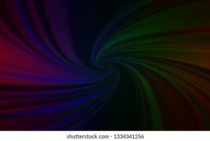 Dark Multicolor vector template with lines. Colorful illustration in abstract style with gradient. New composition for your brand book.