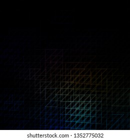 Dark Multicolor vector template with lines. Modern abstract illustration with colorful lines. Pattern for websites, landing pages.