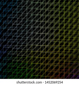Dark Multicolor vector template with lines. Modern abstract illustration with colorful lines. Smart design for your promotions.