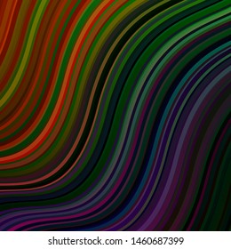 Dark Multicolor vector template with lines. Gradient illustration in simple style with bows. Pattern for busines booklets, leaflets