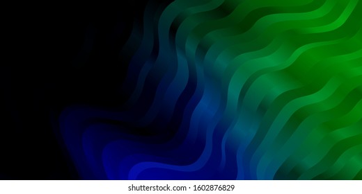 Dark Multicolor vector template with lines. Abstract gradient illustration with wry lines. Best design for your ad, poster, banner.