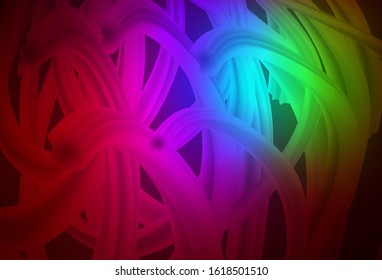 Dark Multicolor vector template with lines. Geometric illustration in abstract style with gradient.  Pattern for your business design.