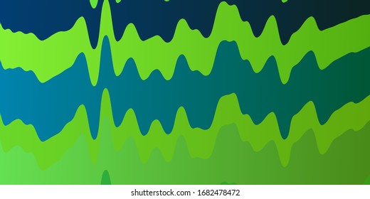 Dark Multicolor vector template with lines. Brand new colorful illustration with bent lines. Smart design for your promotions.