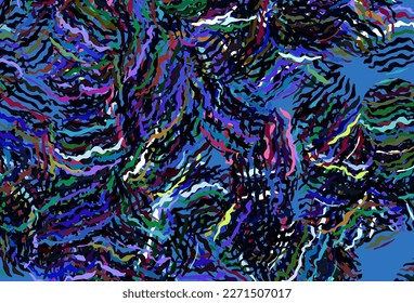 Dark Multicolor vector template with lines. Brand new colorful illustration in curved style. New composition for your brand book.