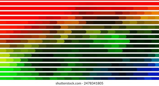 Dark Multicolor vector template with lines. Colorful gradient illustration with abstract flat lines. Pattern for booklets, leaflets.