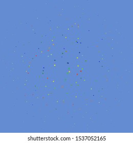 Dark Multicolor vector template with neon stars. Decorative illustration with stars on abstract template. Design for your business promotion.