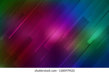Dark Multicolor vector template with repeated sticks. Decorative shining illustration with lines on abstract template. Template for your beautiful backgrounds.