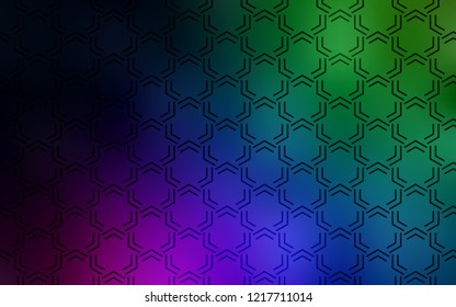 Dark Multicolor vector template with repeated sticks. Shining colored illustration with sharp stripes. The pattern for ad, booklets, leaflets.