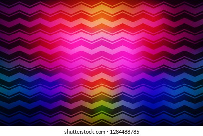Dark Multicolor vector template with repeated sticks. Blurred decorative design in simple style with lines. Best design for your ad, poster, banner.