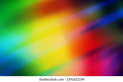 Dark Multicolor vector template with repeated sticks. Glitter abstract illustration with colorful sticks. Smart design for your business advert.