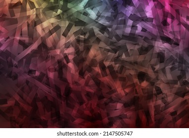 Dark Multicolor vector template with repeated sticks. Shining colored illustration with sharp stripes. Smart design for your business advert.