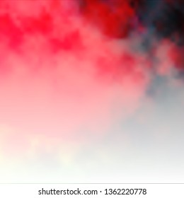 Dark Multicolor vector template with sky, clouds. Gradient illustration with colorful sky, clouds. Template for landing pages.