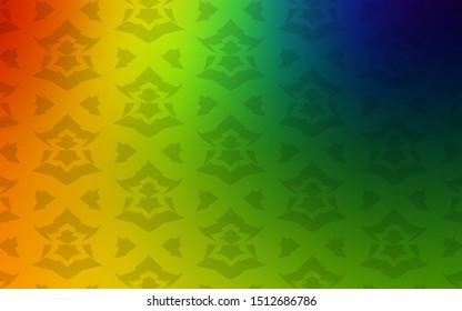 Dark Multicolor vector template with sky stars. Modern geometrical abstract illustration with stars. Pattern for wrapping gifts.