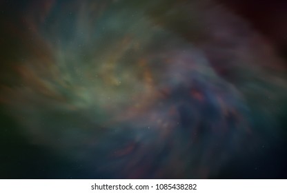 Dark Multicolor vector template with space stars. Blurred decorative design in simple style with galaxy stars. Pattern for astronomy websites.