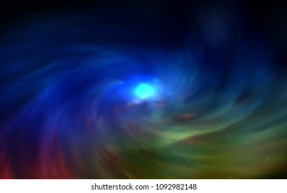 Dark Multicolor vector template with space stars. Shining colored illustration with bright astronomical stars. Smart design for your business advert.