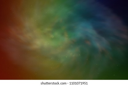 Dark Multicolor vector template with space stars. Shining illustration with sky stars on abstract template. Smart design for your business advert.