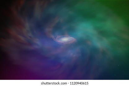 Dark Multicolor vector template with space stars. Modern abstract illustration with Big Dipper stars. Pattern for astrology websites.