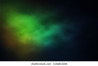 Dark Multicolor vector template with space stars. Shining illustration with sky stars on abstract template. Pattern for futuristic ad, booklets.