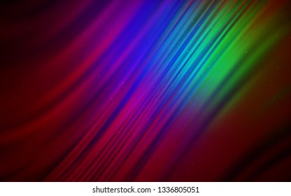 Dark Multicolor vector template with space stars. Shining colored illustration with bright astronomical stars. Smart design for your business advert.