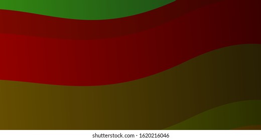 Dark Multicolor vector template with wry lines. Abstract gradient illustration with wry lines. Pattern for websites, landing pages.