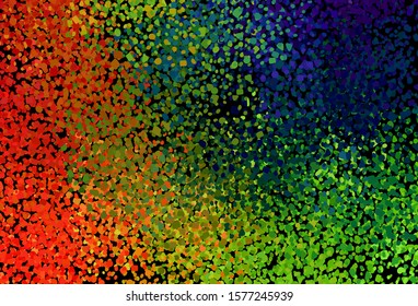 Dark Multicolor vector texture with abstract forms. Illustration with colorful gradient shapes in abstract style. Best smart design for your business.