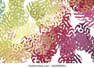Dark Multicolor vector texture with abstract forms. Modern abstract illustration with colorful random forms. Modern design for your business card.