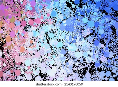 Dark Multicolor vector texture with abstract forms. Illustration with colorful gradient shapes in abstract style. Modern design for your business card.