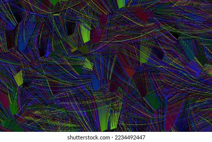 Dark Multicolor vector texture with abstract forms.