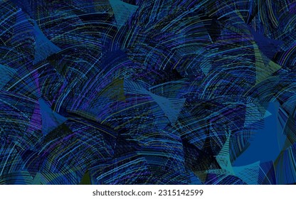 Dark Multicolor vector texture with abstract forms.