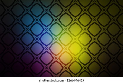 Dark Multicolor vector texture with beautiful stars. Stars on blurred abstract background with gradient. Best design for your ad, poster, banner.