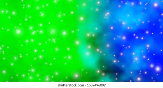 Dark Multicolor vector texture with beautiful stars. Blur decorative design in simple style with stars. Pattern for websites, landing pages.