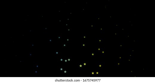 Dark Multicolor vector texture with beautiful stars. Blur decorative design in simple style with stars. Pattern for websites, landing pages.