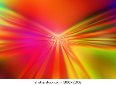 Dark Multicolor vector texture with bent lines. Colorful illustration in simple style with gradient. Abstract design for your web site.