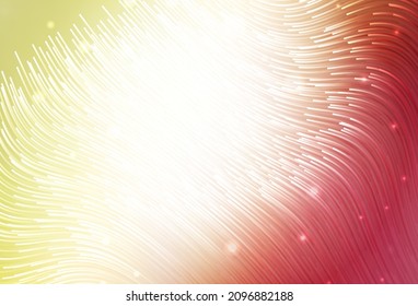 Dark Multicolor vector texture with bent lines. Modern gradient abstract illustration with bandy lines. A sample for your ideas.