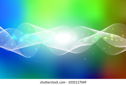 Dark Multicolor vector texture with birthday confetti. Decorative shining illustration with ribbons on abstract template. The pattern can be used for birthday gifts, congratulations.