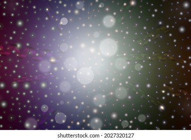 Dark Multicolor vector texture in birthday style. Colorful illustration with Christmas simbols and signs. Pattern for booklets, leaflets of education.