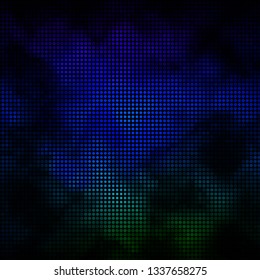 Dark Multicolor vector texture with circles. Abstract colorful disks on simple gradient background. New template for your brand book.