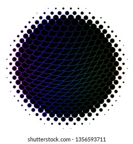 Dark Multicolor vector texture with circles. Abstract decorative design in gradient style with bubbles. Pattern for booklets, leaflets.