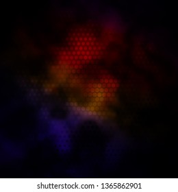 Dark Multicolor vector texture with circles. Abstract colorful disks on simple gradient background. Pattern for wallpapers, curtains.