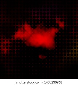 Dark Multicolor vector texture with circles. Modern abstract illustration with colorful circle shapes. Pattern for wallpapers, curtains.