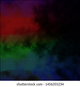 Dark Multicolor vector texture with circles. Abstract colorful disks on simple gradient background. Pattern for business ads.