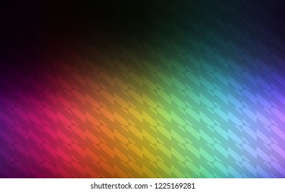 Dark Multicolor vector texture with colored lines. Shining colored illustration with sharp stripes. Pattern for ad, booklets, leaflets.