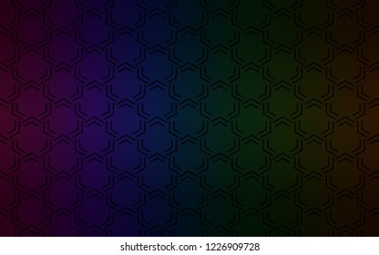 Dark Multicolor vector texture with colored lines. Glitter abstract illustration with colored sticks. Smart design for your business advert.