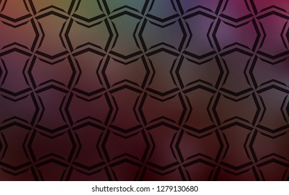 Dark Multicolor vector texture with colored lines. Shining colored illustration with sharp stripes. Smart design for your business advert.